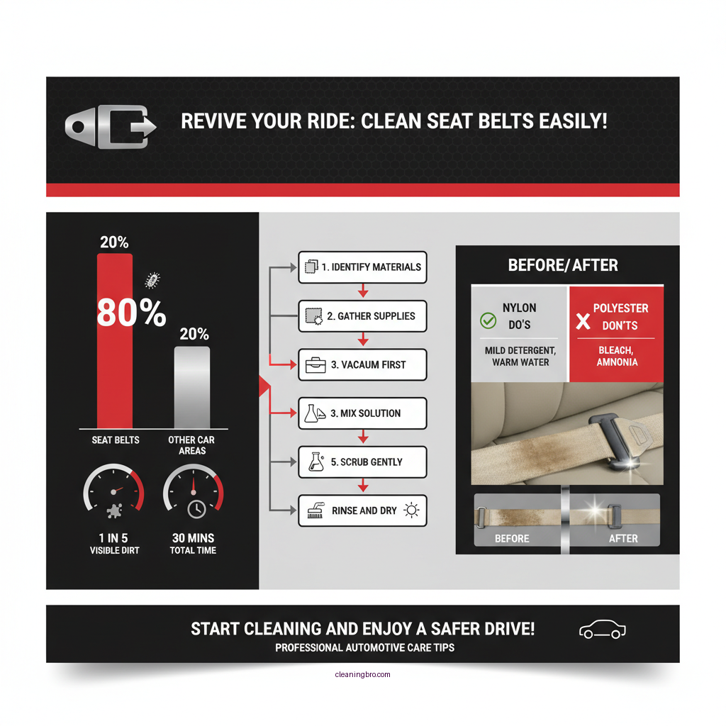 how to clean seat belts in cars - Data Infographic and Statistics