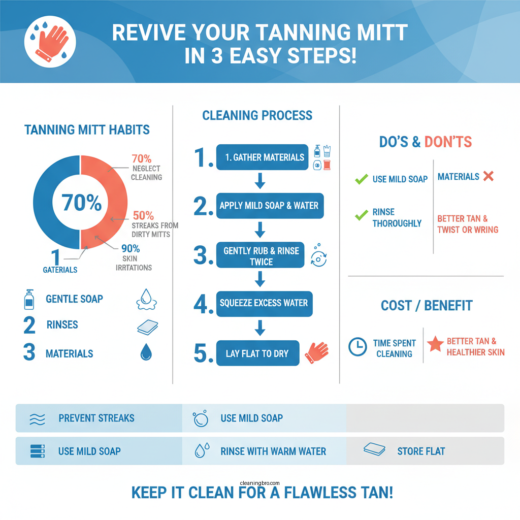 how to clean self tanning mitt - Data Infographic and Statistics