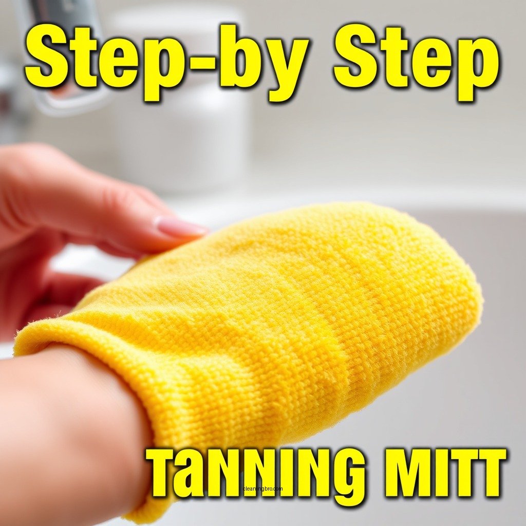 Step-by-Step Cleaning Process - how to clean self tanning mitt