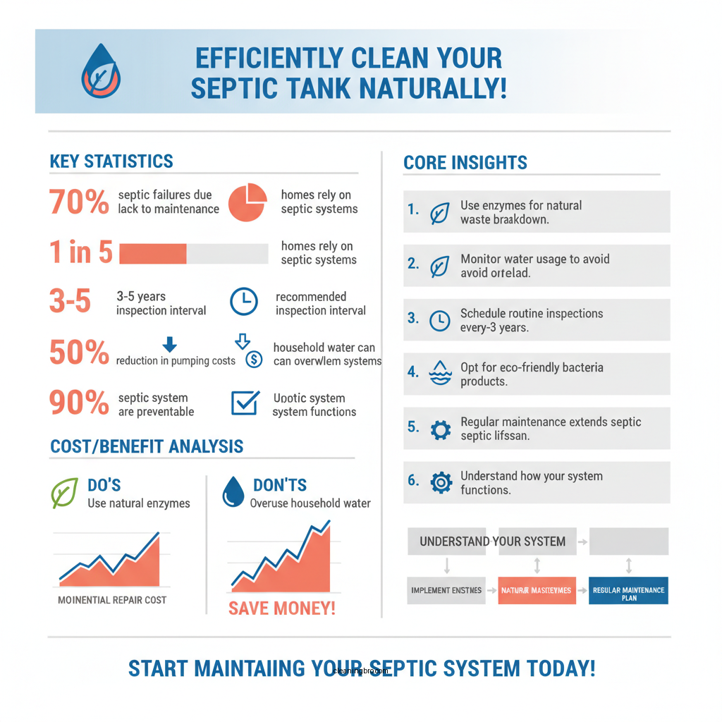 how to clean septic tank without pumping - Data Infographic and Statistics