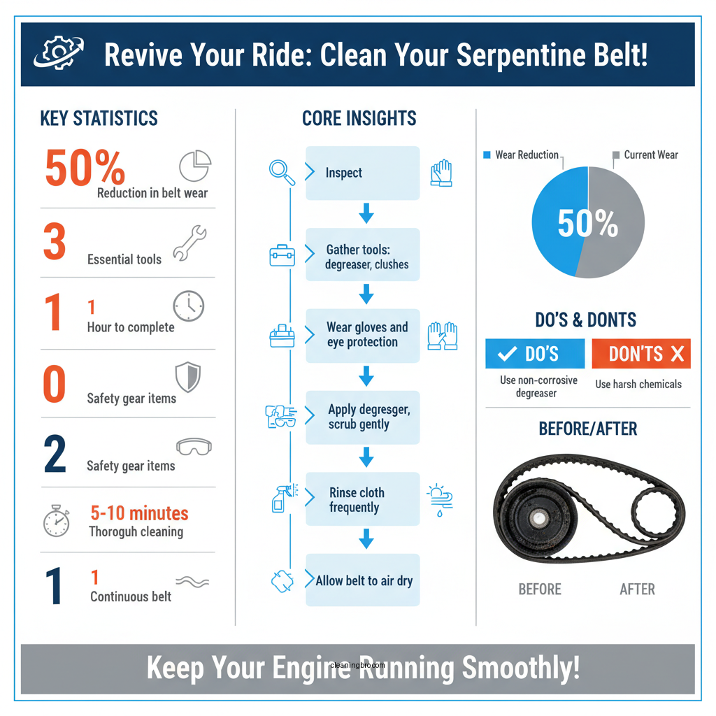 how to clean serpentine belt - Data Infographic and Statistics
