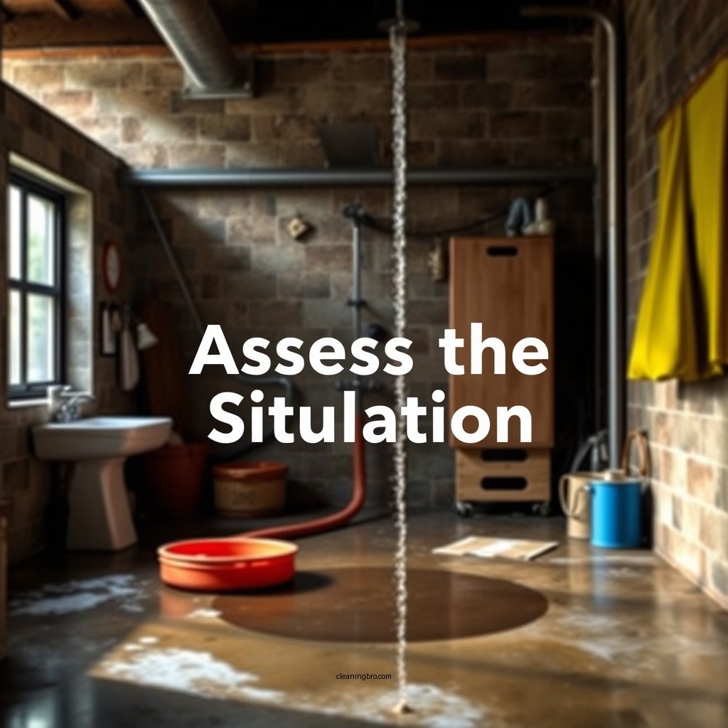 Assess the Situation - how to clean sewage backup in shower