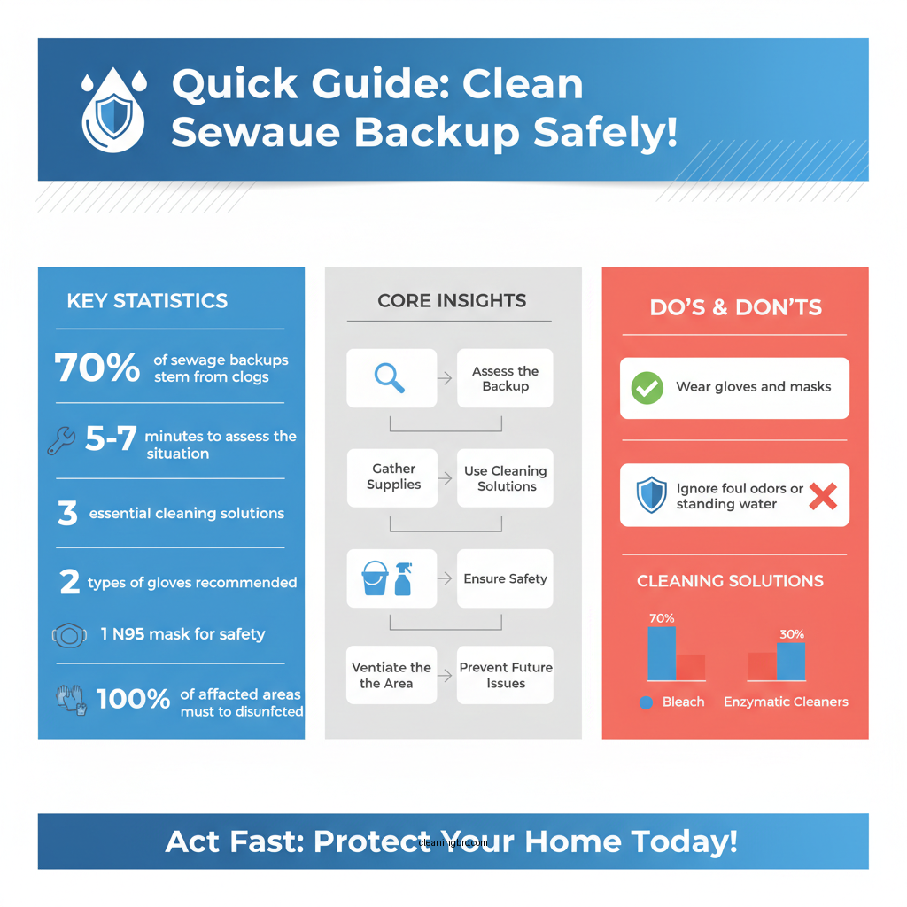 how to clean sewage backup in shower - Data Infographic and Statistics