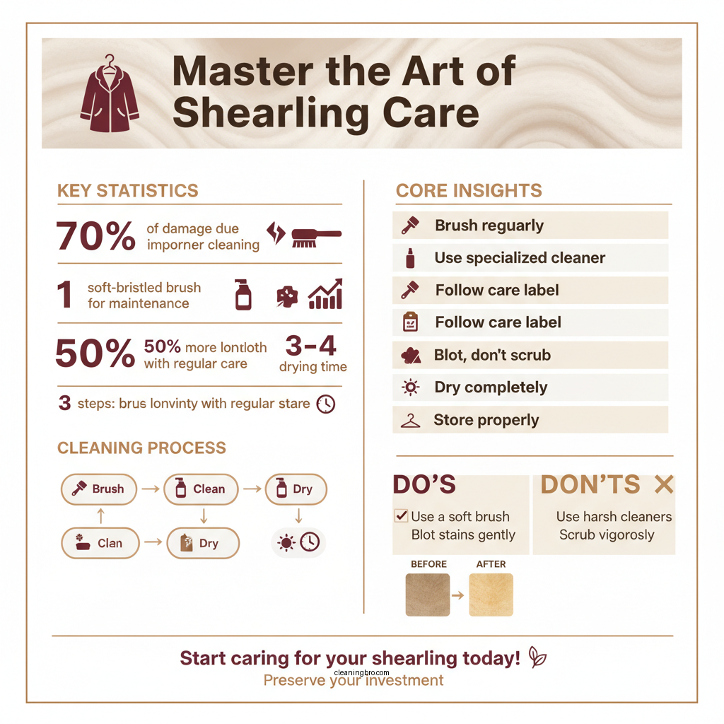 how to clean shearling coat - Data Infographic and Statistics