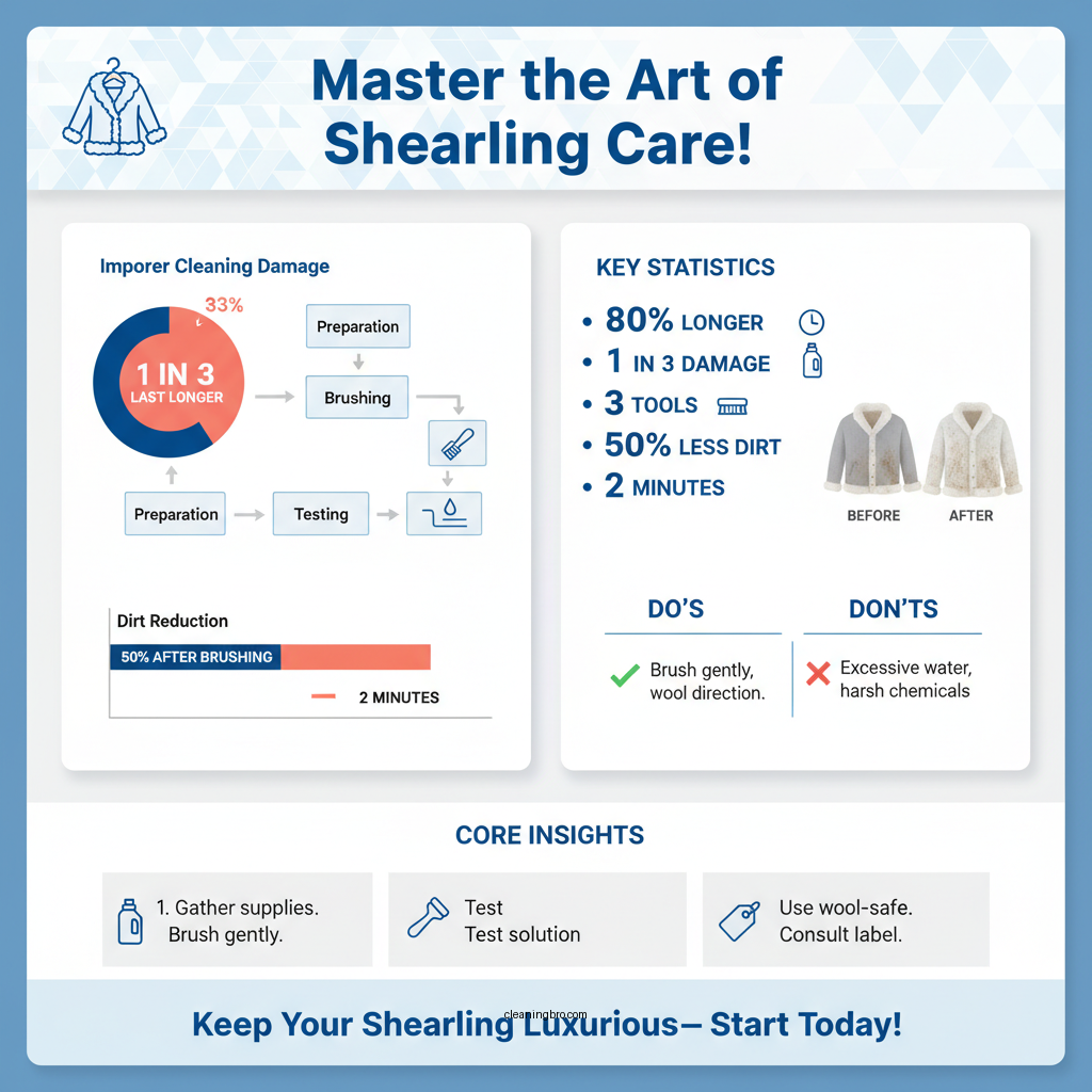 how to clean shearling jacket - Data Infographic and Statistics