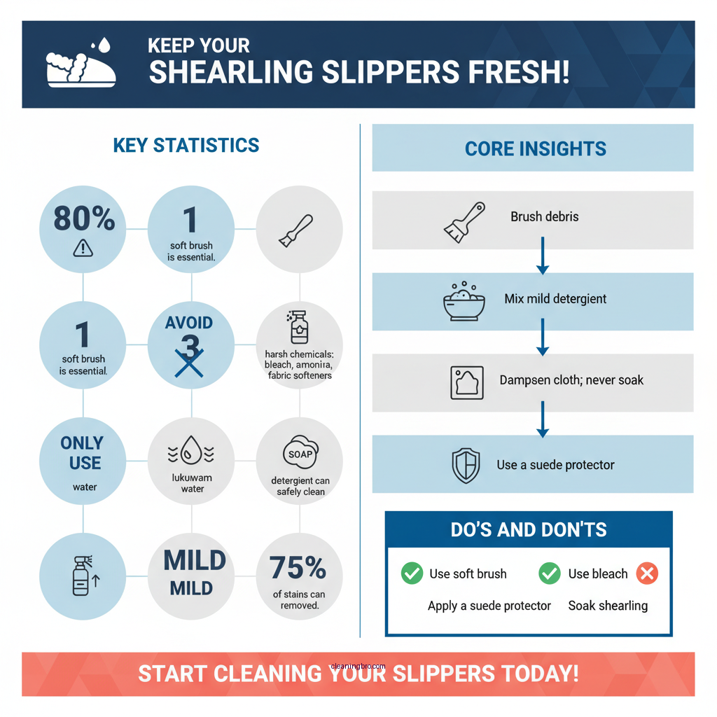 how to clean shearling slippers - Data Infographic and Statistics