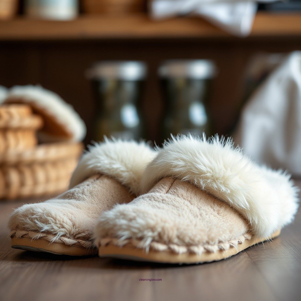 Supplies Needed for Cleaning - how to clean shearling slippers