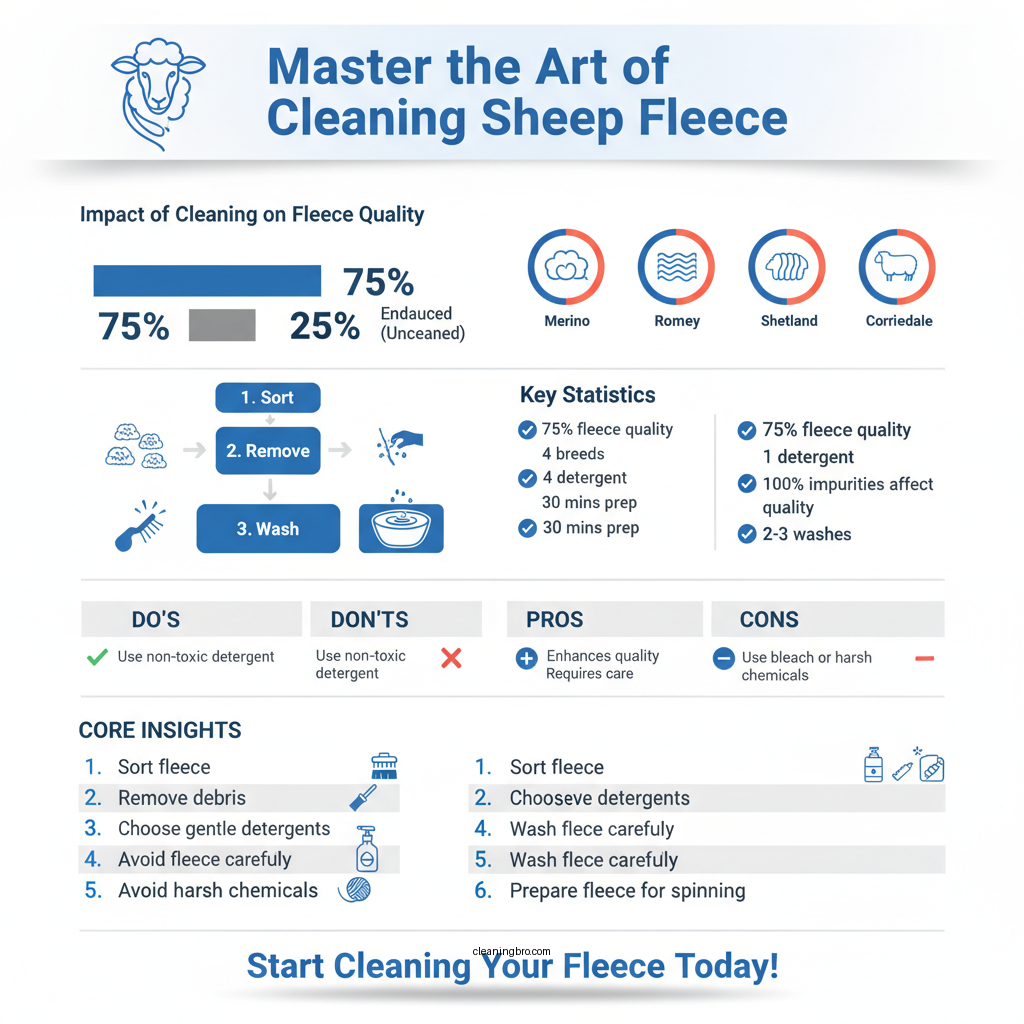 how to clean sheep fleece - Data Infographic and Statistics