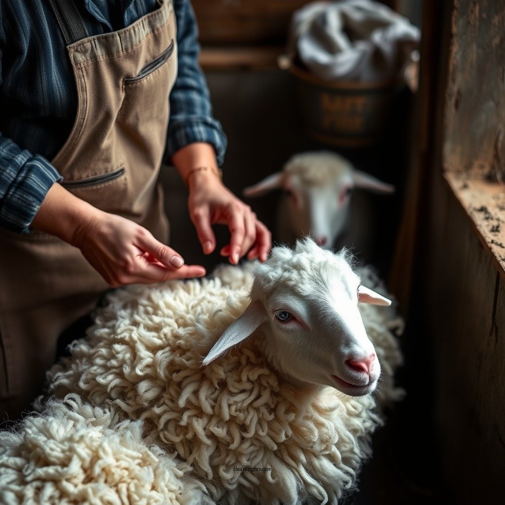 Preparing the Fleece for Washing - how to clean sheep fleece