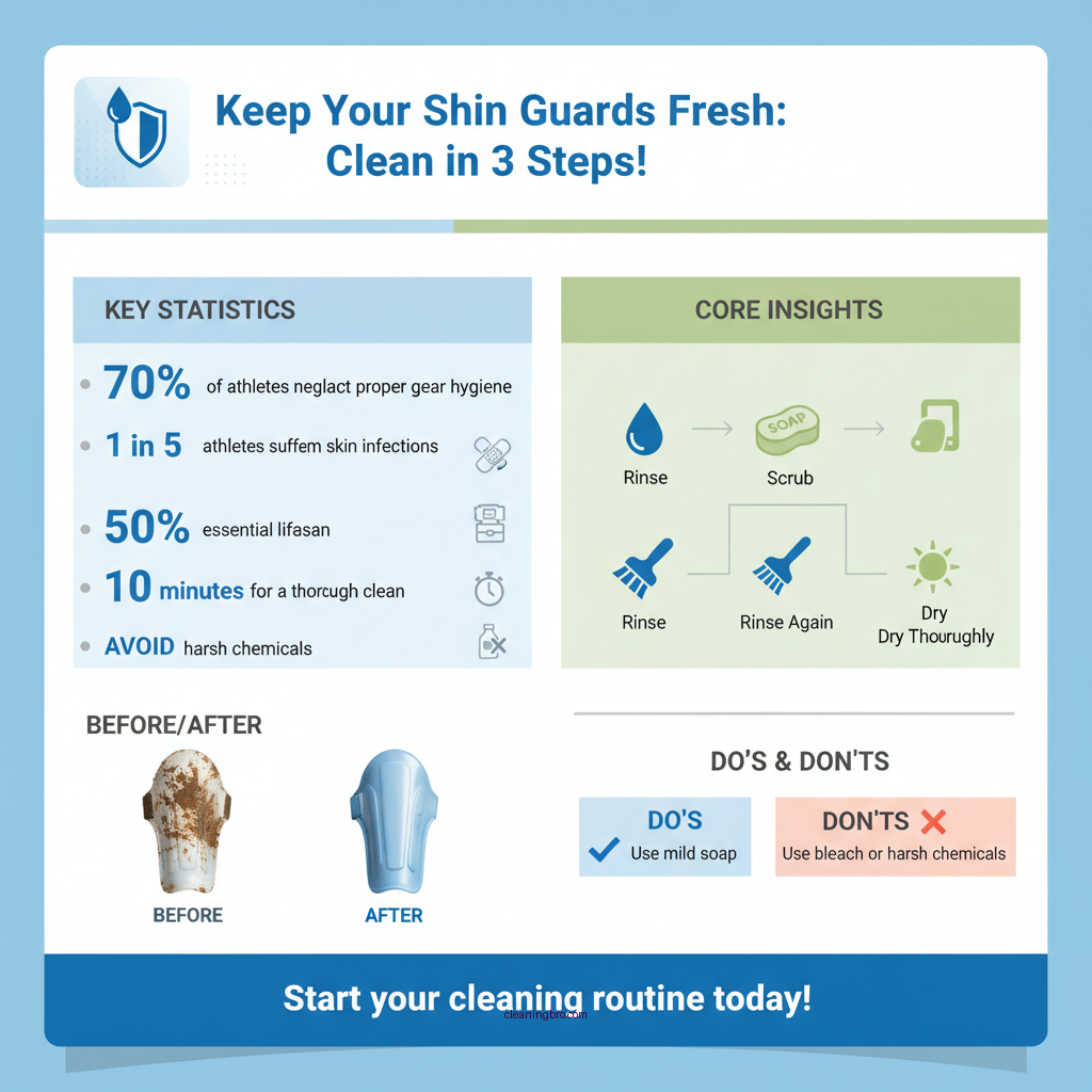 how to clean shin guards - Data Infographic and Statistics
