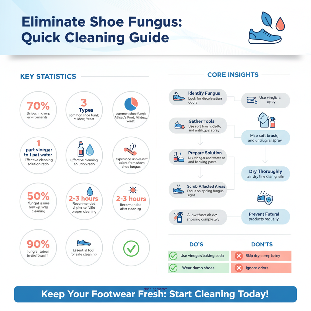 how to clean shoes from fungus - Data Infographic and Statistics