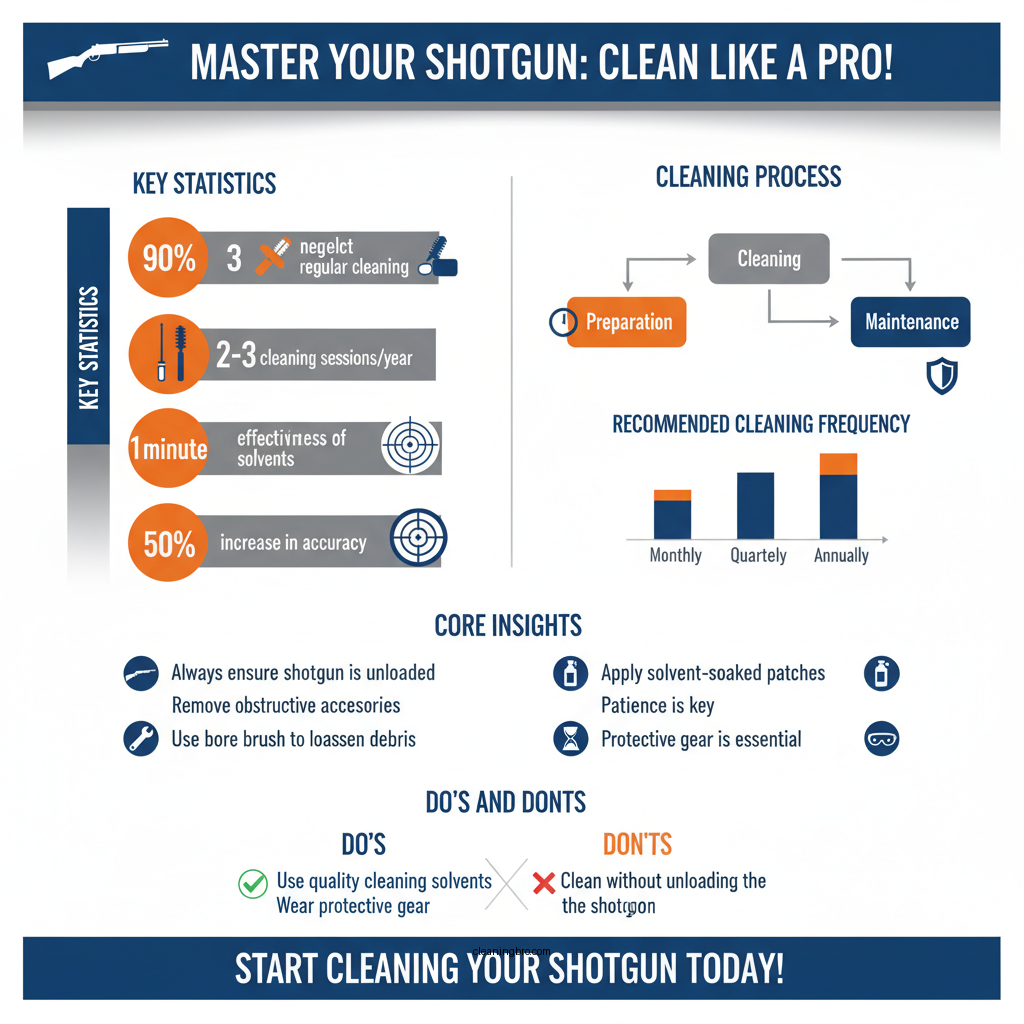 how to clean shotgun barrel - Data Infographic and Statistics