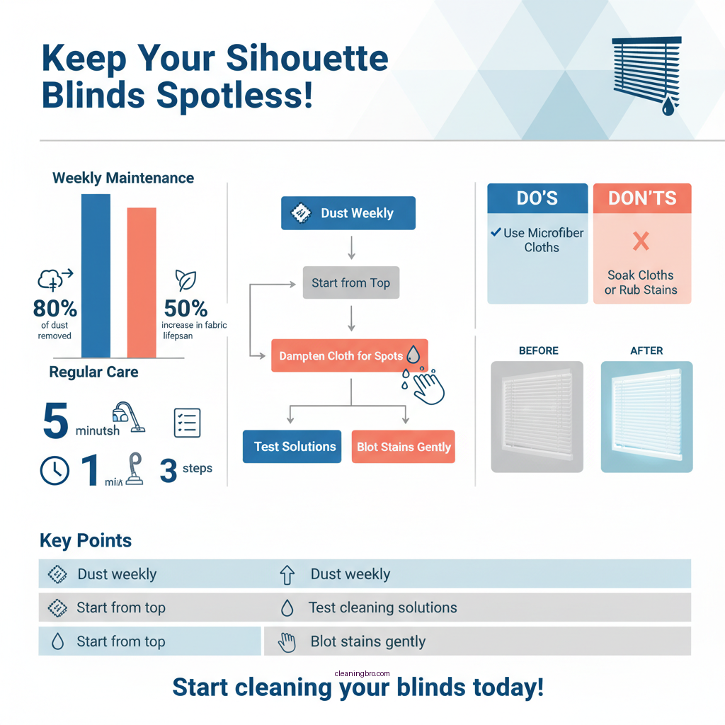 how to clean silhouette blinds - Data Infographic and Statistics