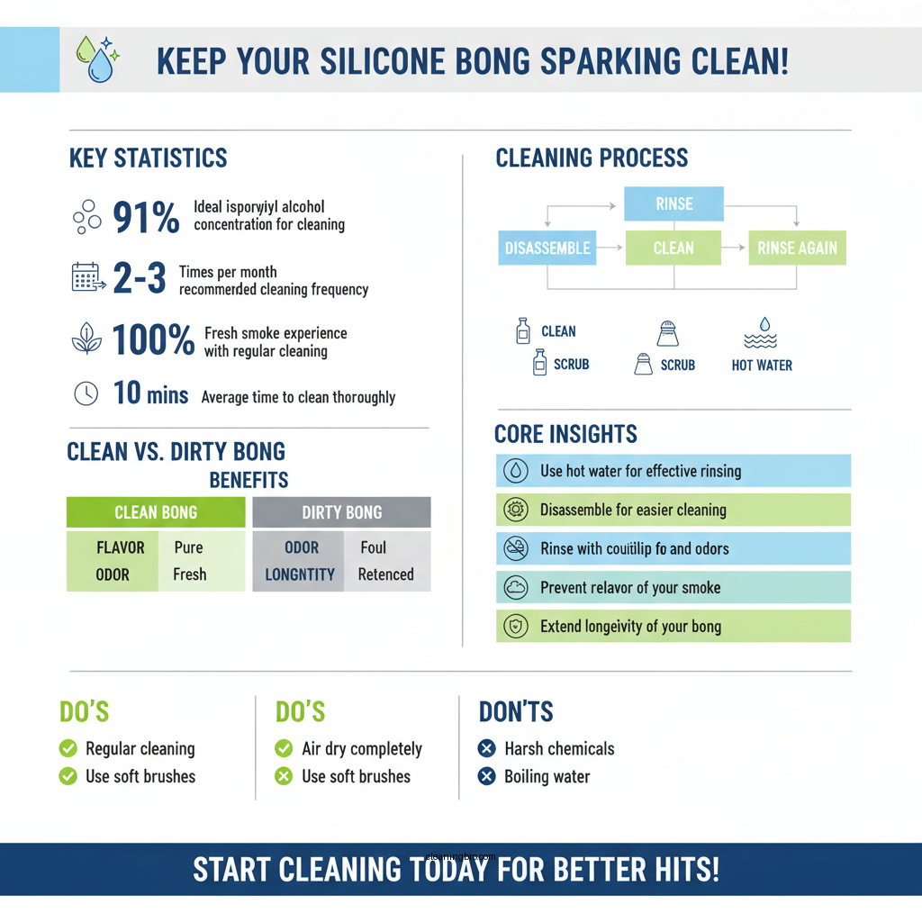 how to clean silicone bongs - Data Infographic and Statistics