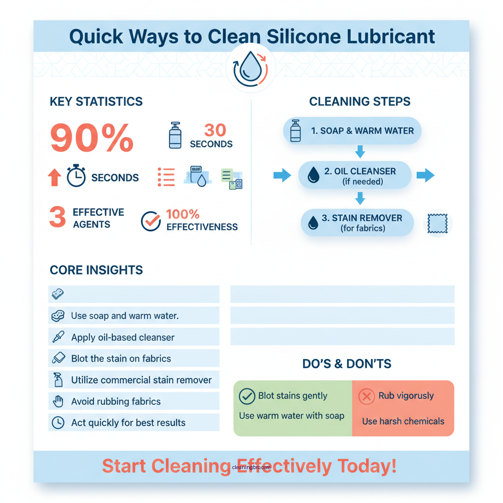 how to clean silicone lubricant off - Data Infographic and Statistics