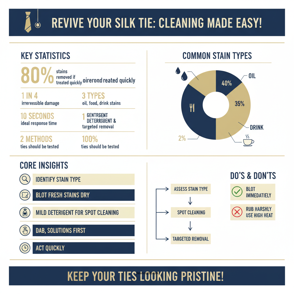 how to clean silk tie - Data Infographic and Statistics