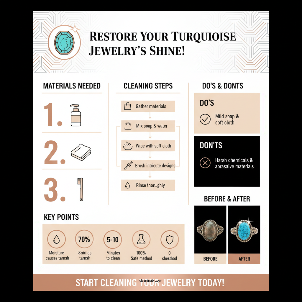 how to clean silver turquoise jewelry - Data Infographic and Statistics