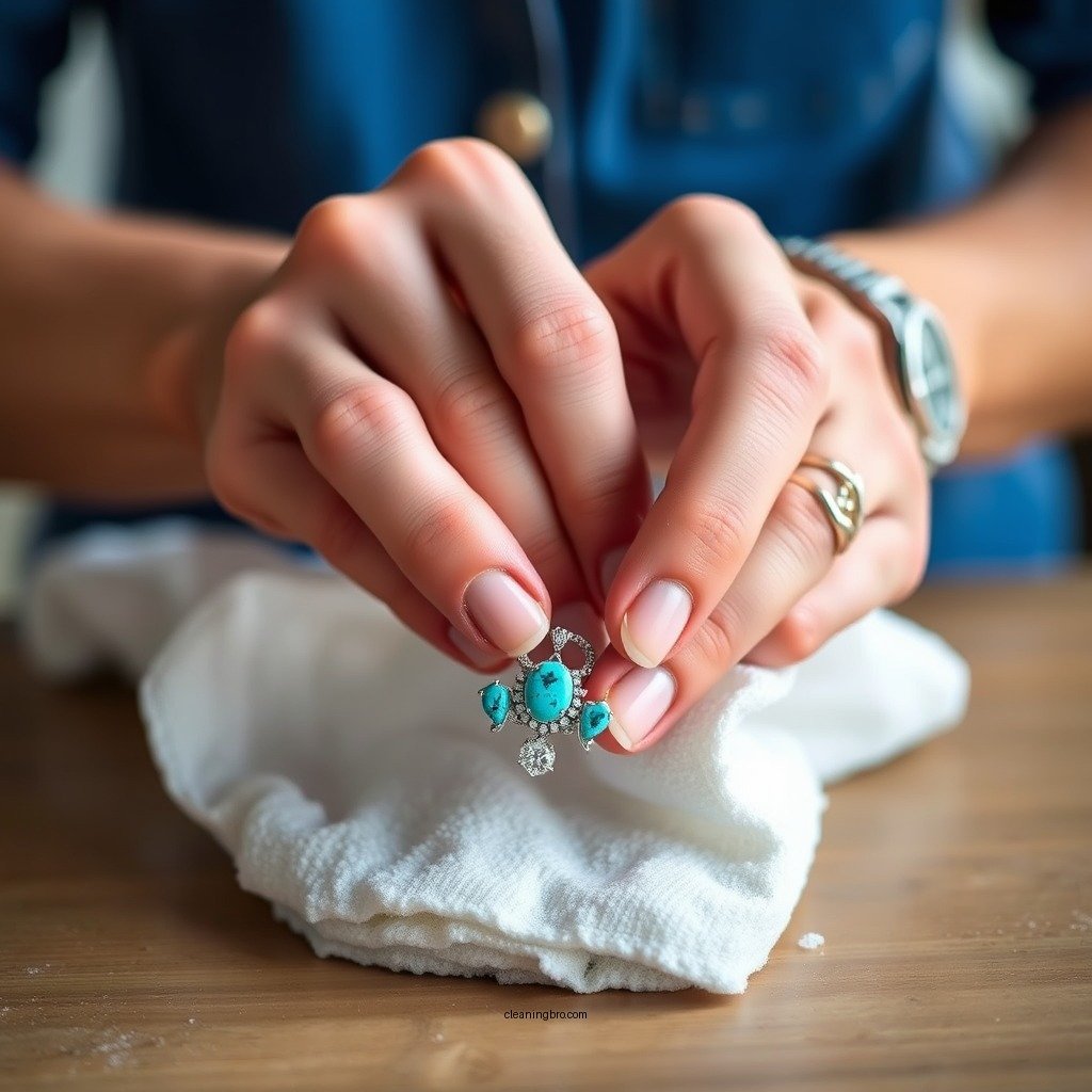 Step-by-Step Cleaning Process - how to clean silver turquoise jewelry