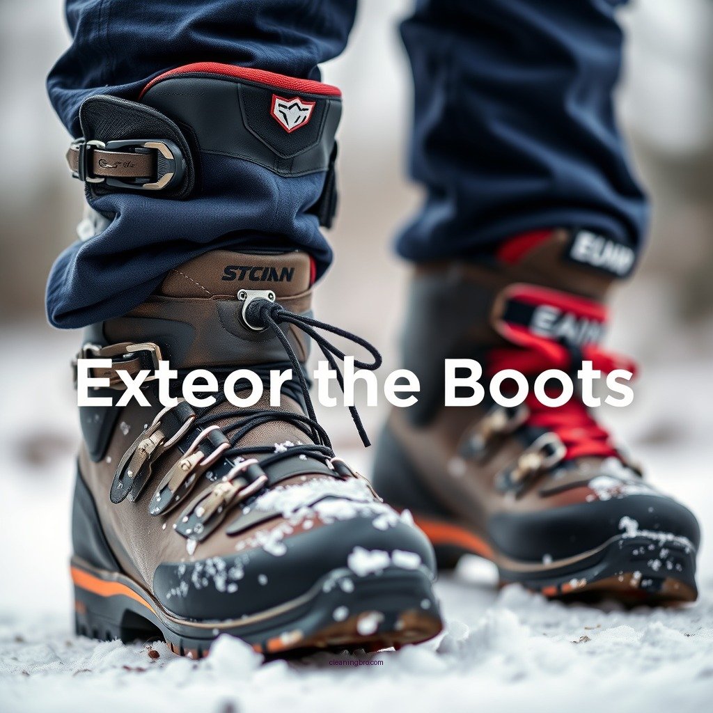 Clean the Exterior of the Boots - how to clean ski boots