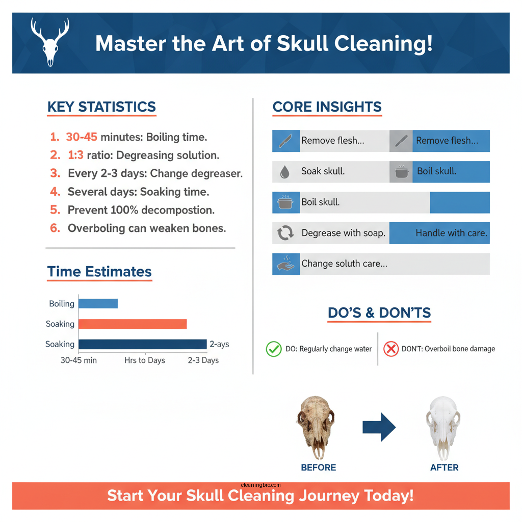 how to clean skull for european mount - Data Infographic and Statistics