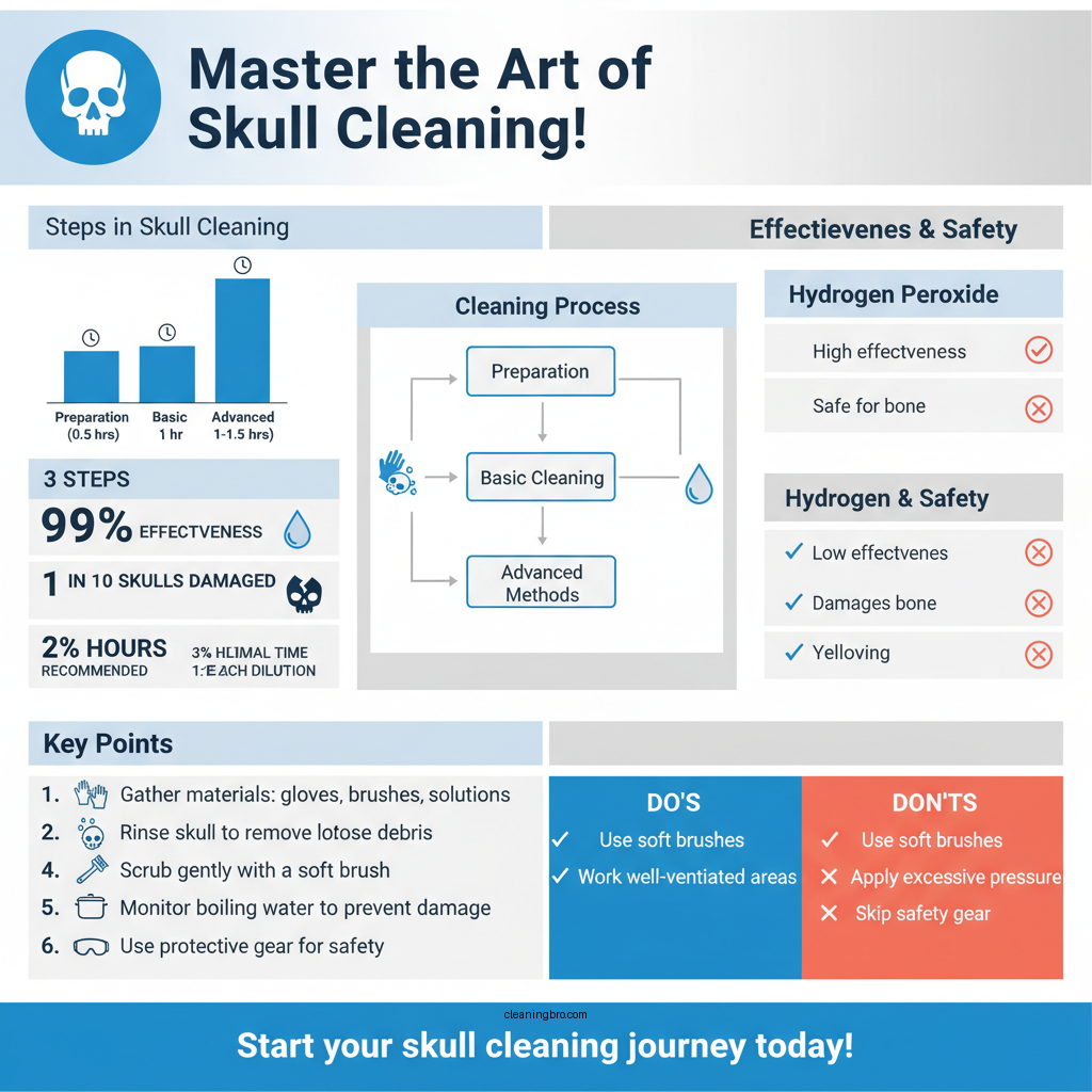 how to clean skulls - Data Infographic and Statistics