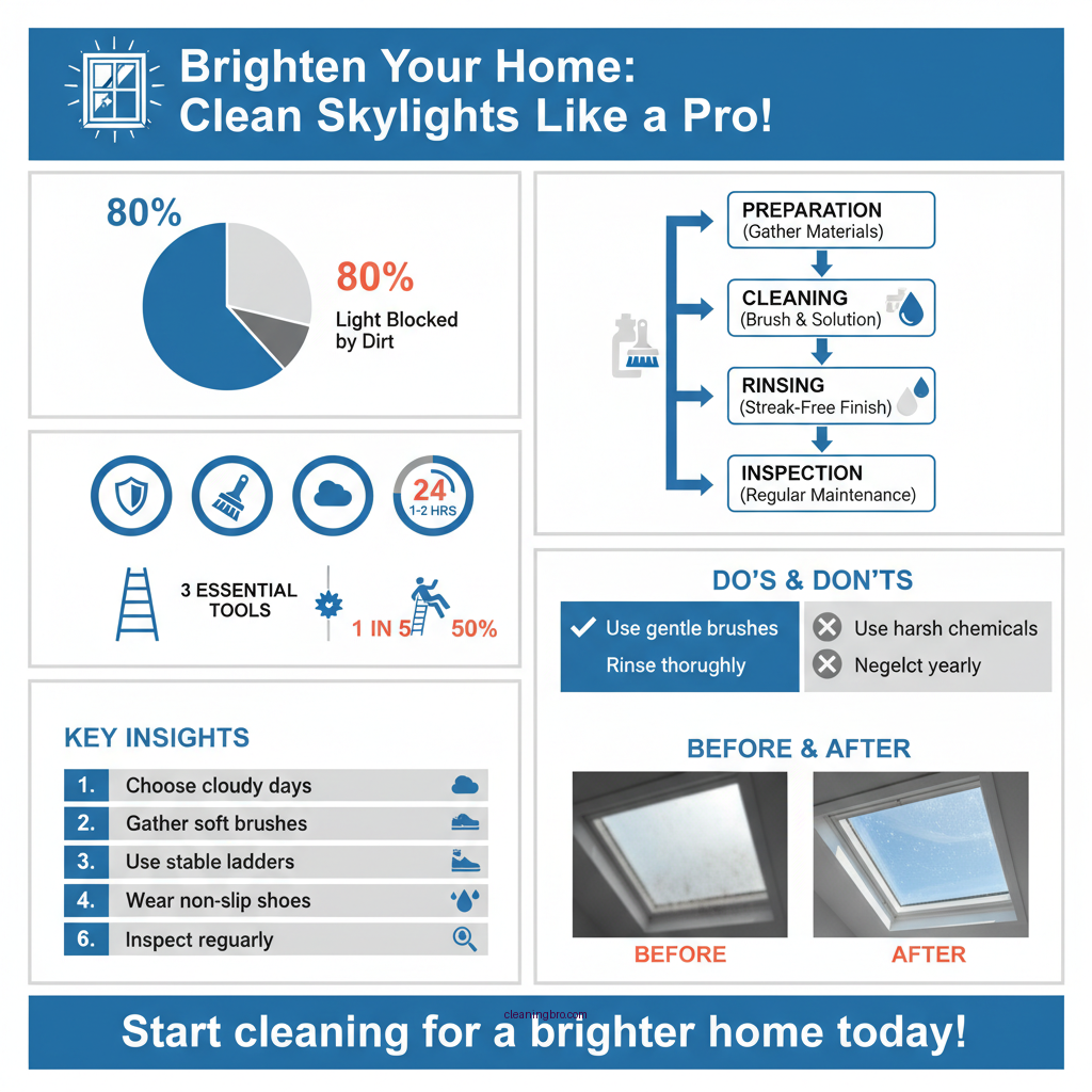 how to clean skylights - Data Infographic and Statistics