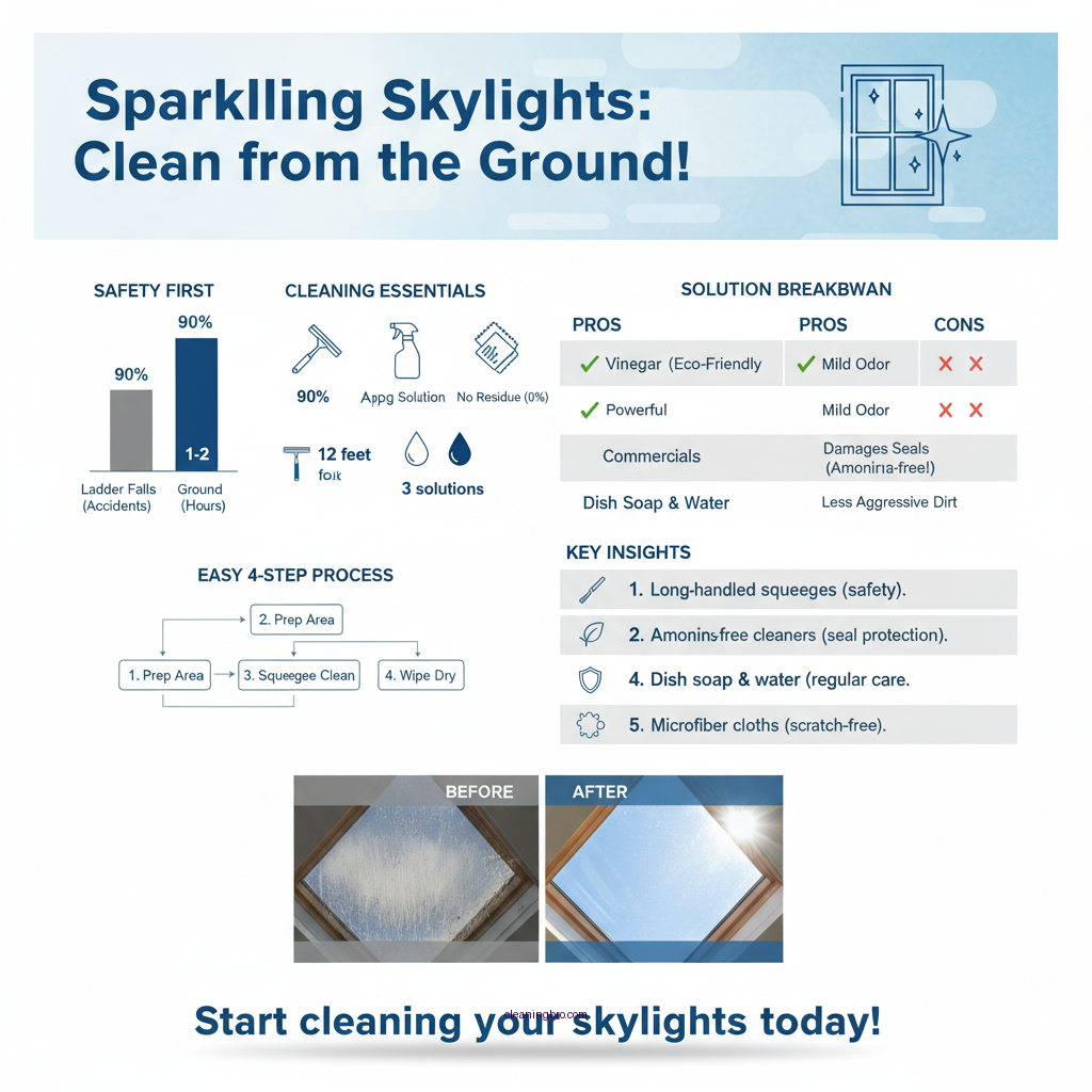 how to clean skylights without getting on roof - Data Infographic and Statistics