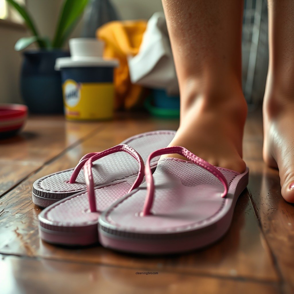 Basic Cleaning Techniques - how to clean smelly flip flops