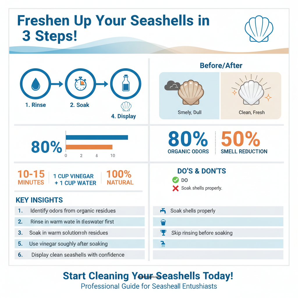 how to clean smelly seashells - Data Infographic and Statistics