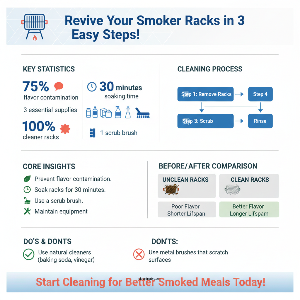 how to clean smoker racks - Data Infographic and Statistics