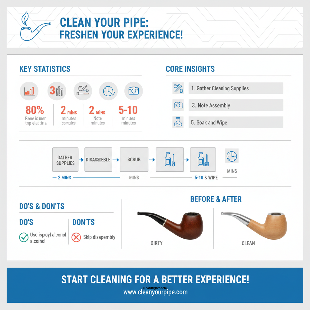 how to clean smoking pipe - Data Infographic and Statistics