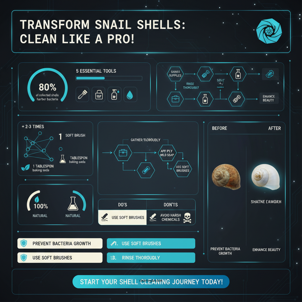 how to clean snail shells - Data Infographic and Statistics