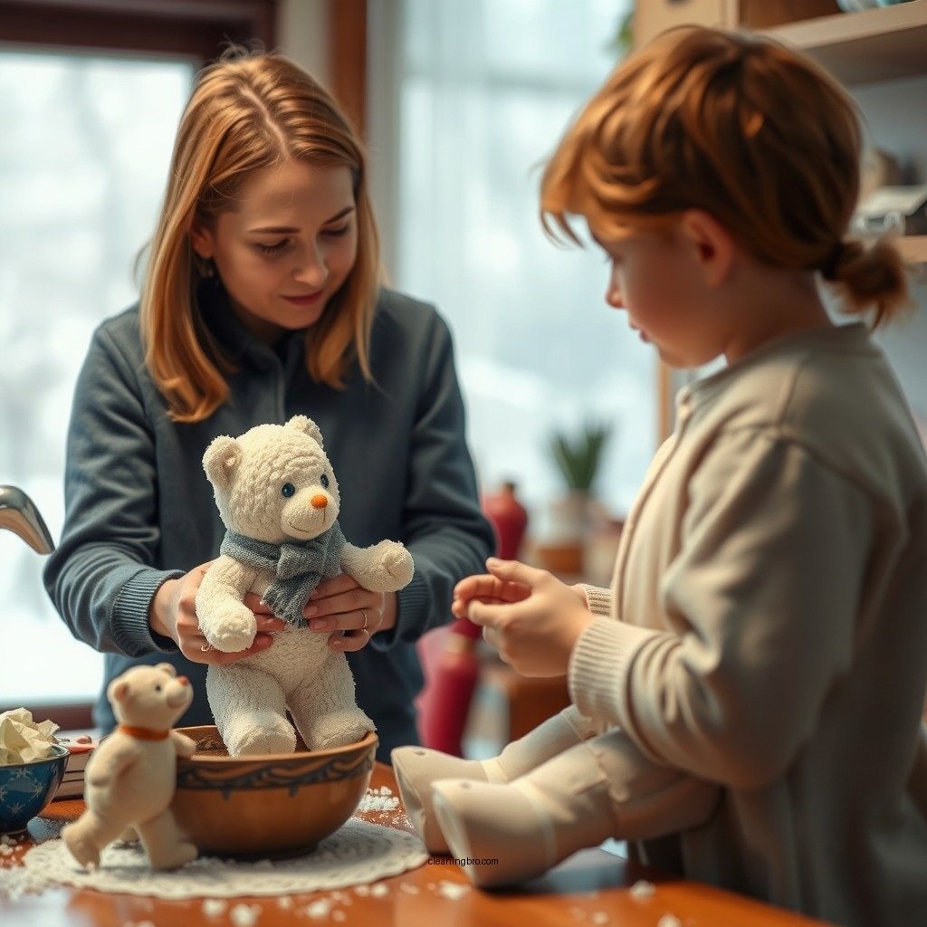 Preparing for Cleaning - how to clean snowbabies