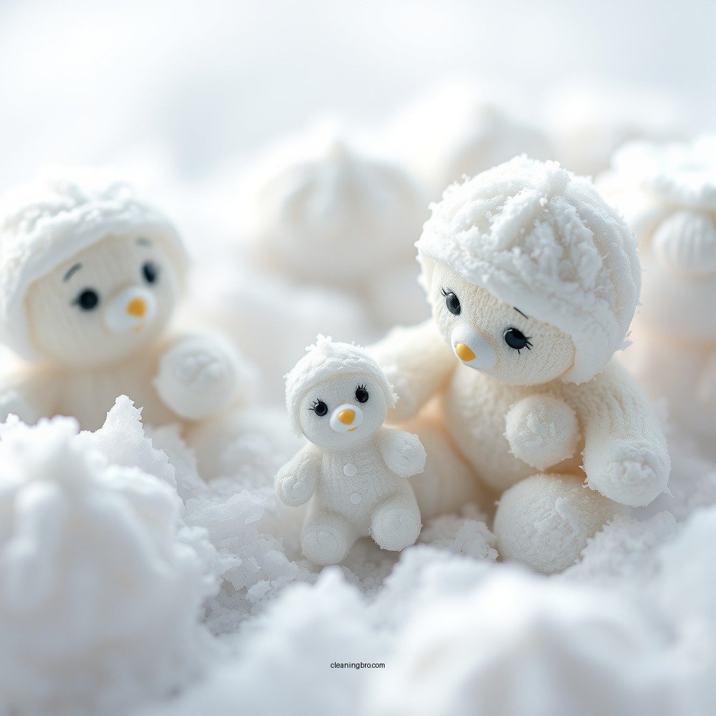 Understanding Snowbabies Material - how to clean snowbabies