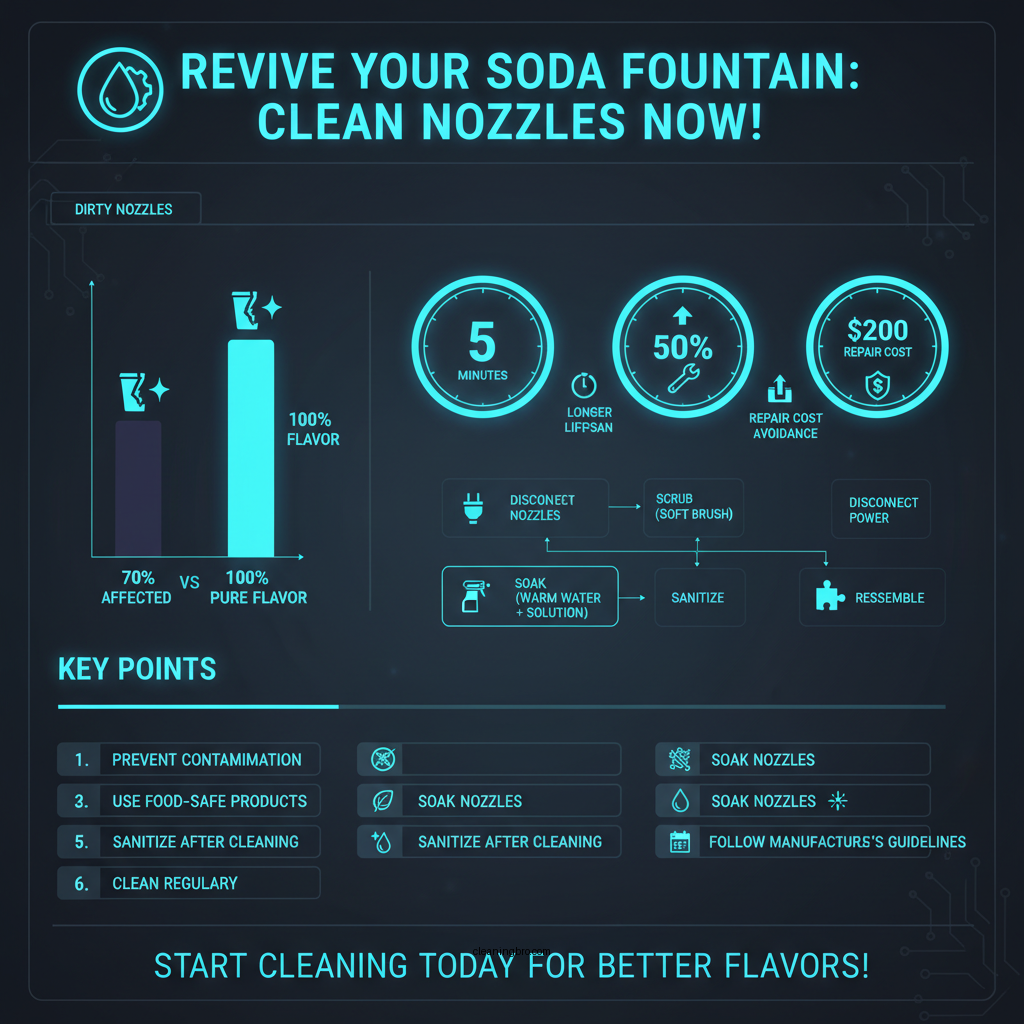 how to clean soda fountain nozzles - Data Infographic and Statistics