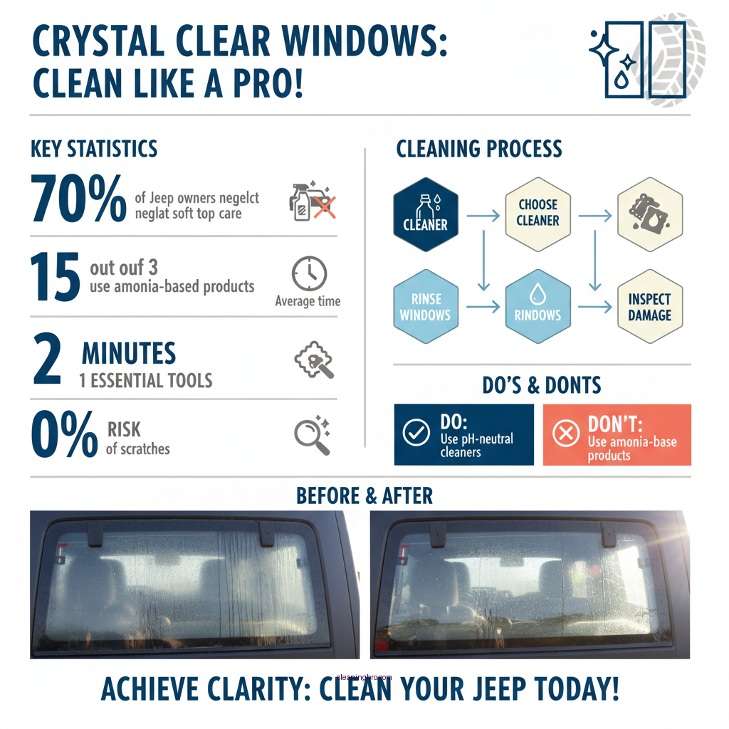 how to clean soft top jeep windows - Data Infographic and Statistics