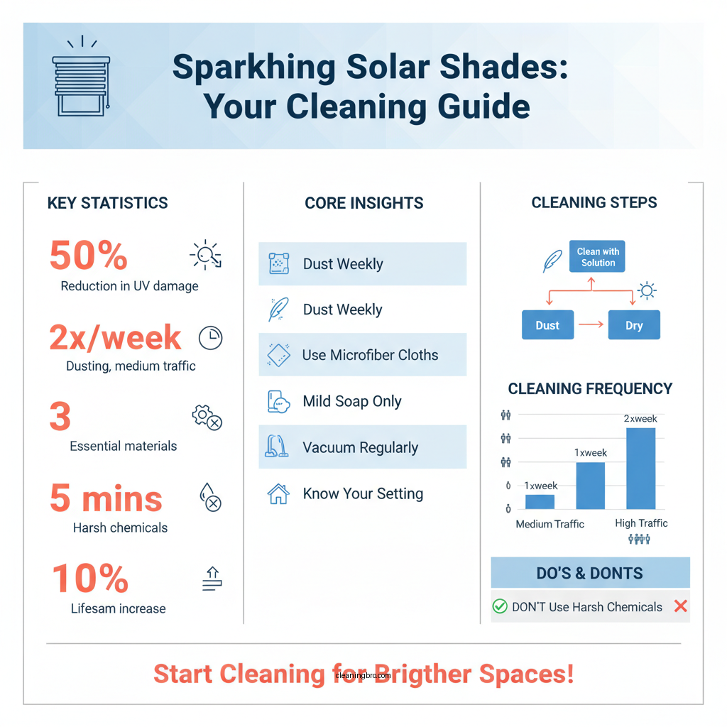 how to clean solar shades - Data Infographic and Statistics