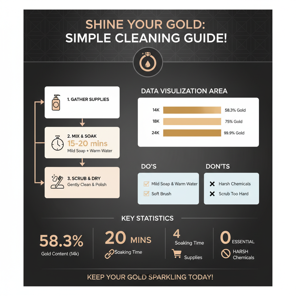 how to clean solid gold jewelry - Data Infographic and Statistics