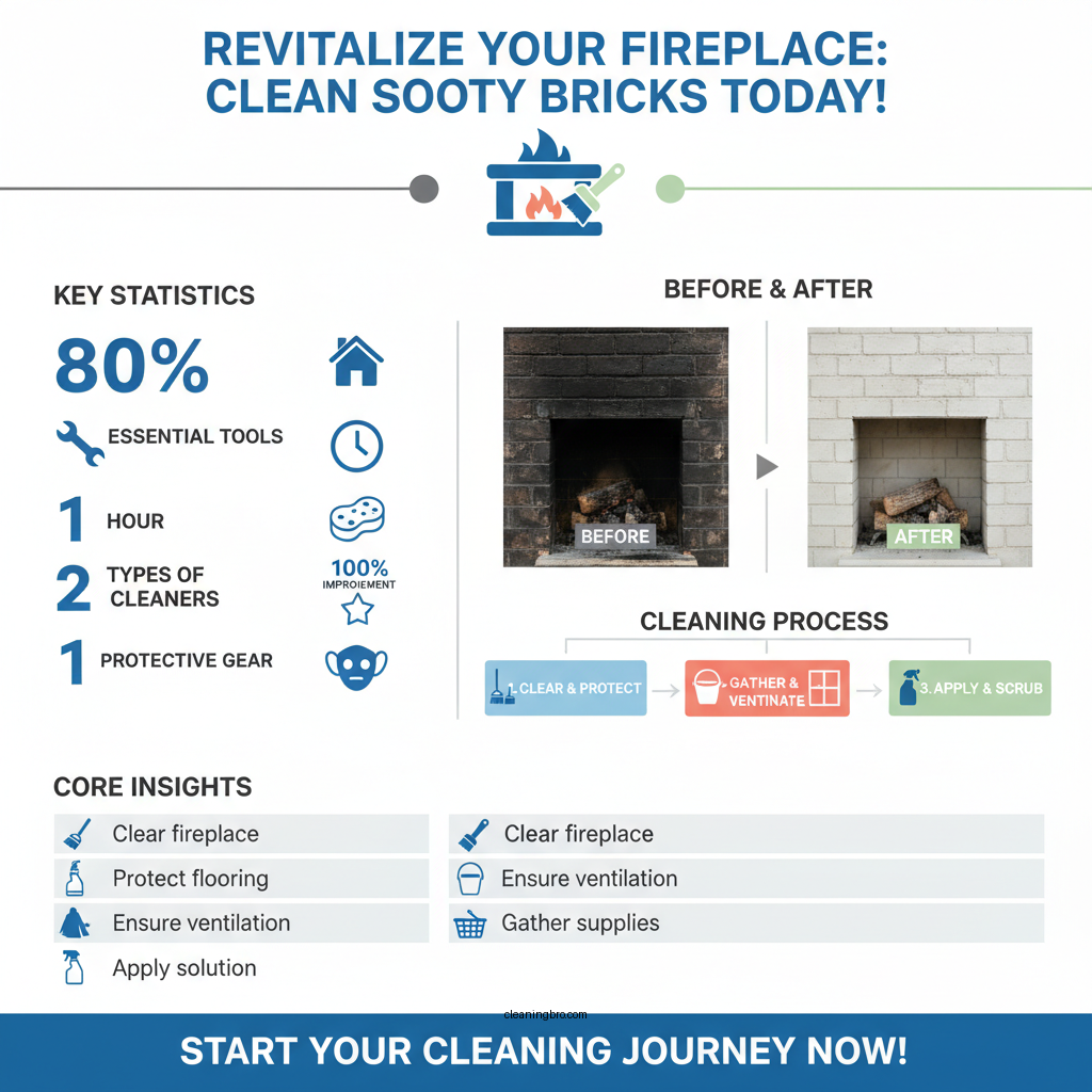 how to clean sooty fireplace bricks - Data Infographic and Statistics