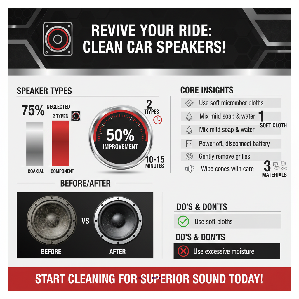 how to clean speakers in car - Data Infographic and Statistics