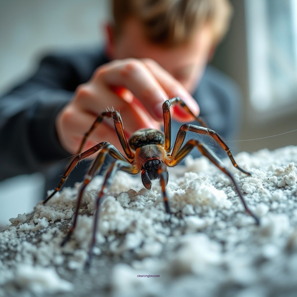 Step-by-Step Cleaning Process - how to clean spider poop