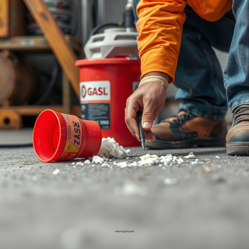 Gather Necessary Materials - how to clean spilled gas on concrete