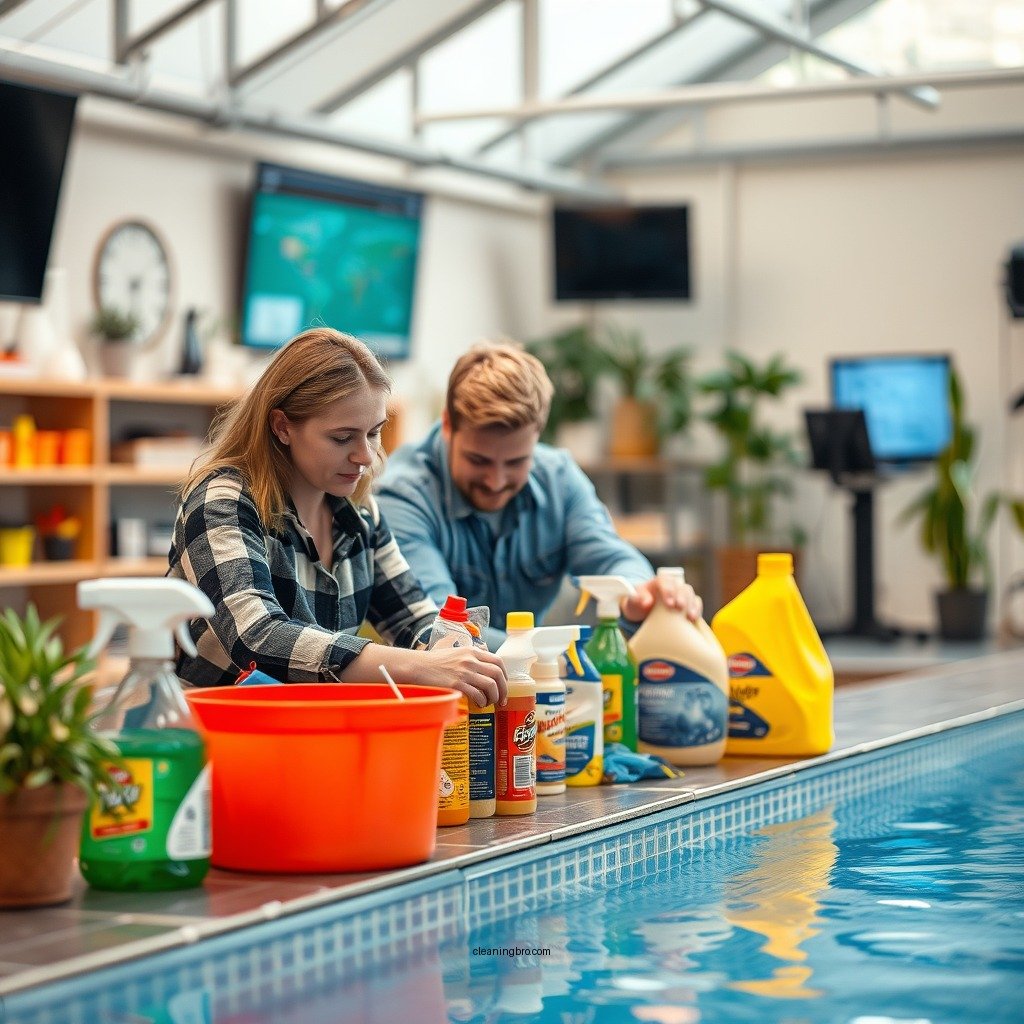Gather Necessary Cleaning Supplies - how to clean stained pool liner