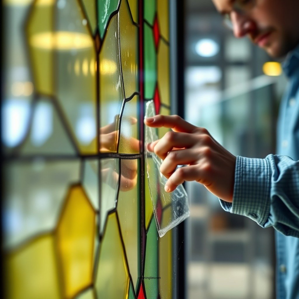 Step-by-Step Cleaning Process - how to clean stained window glass