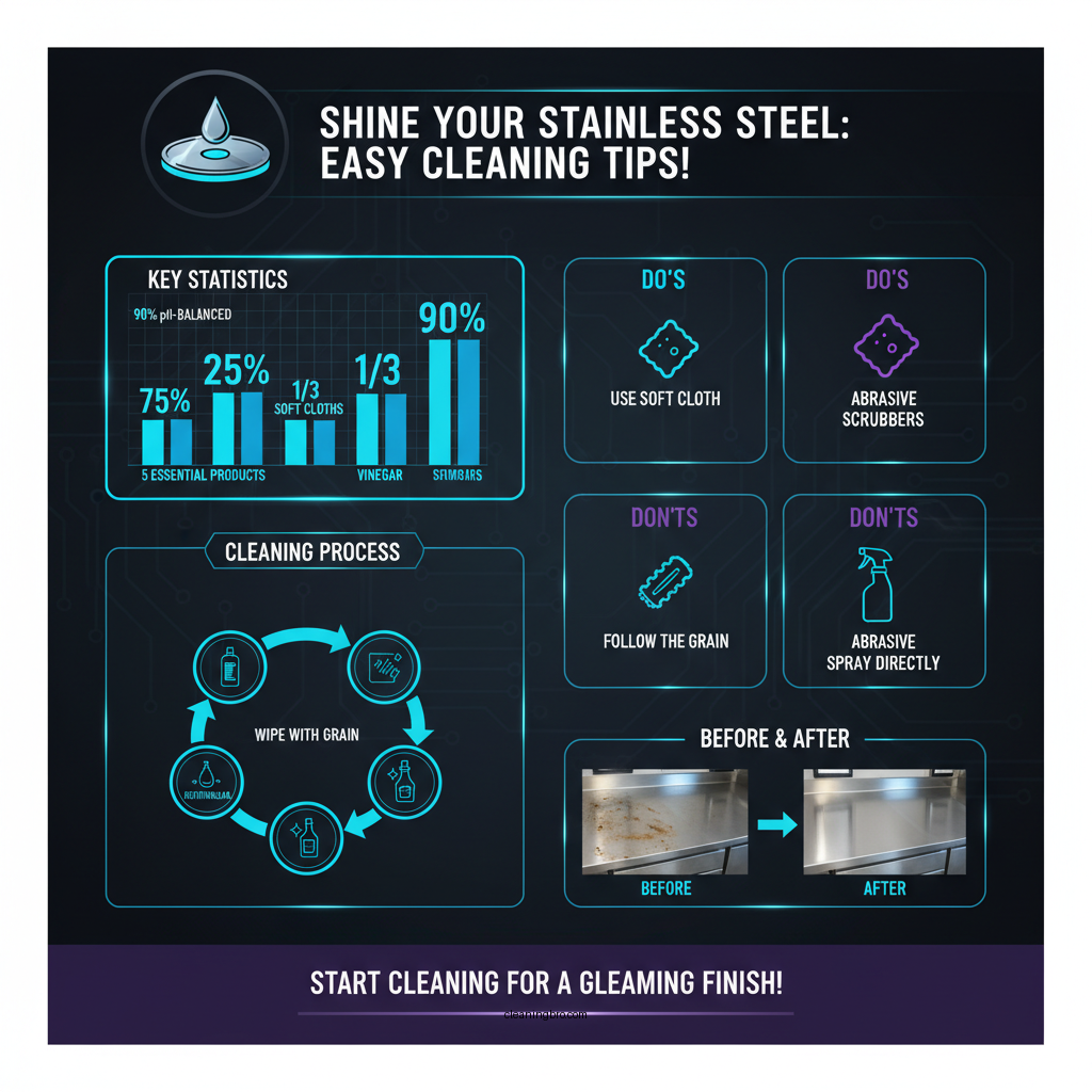 how to clean stainless steel countertop - Data Infographic and Statistics