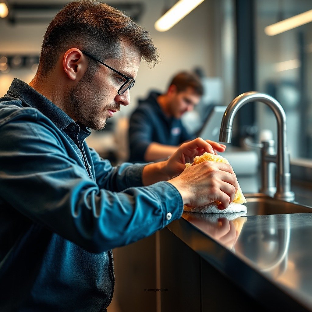 Step-by-Step Cleaning Process - how to clean stainless steel countertop
