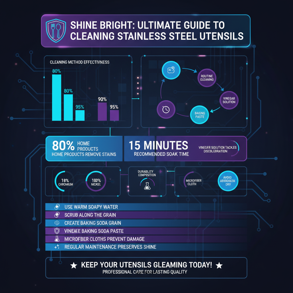 how to clean stainless steel utensils - Data Infographic and Statistics