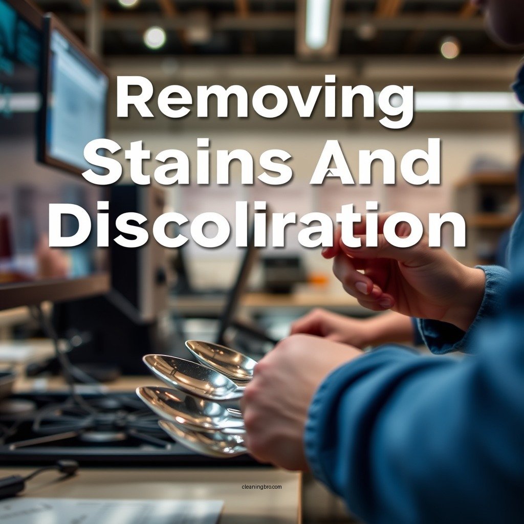 Removing Stains and Discoloration - how to clean stainless steel utensils