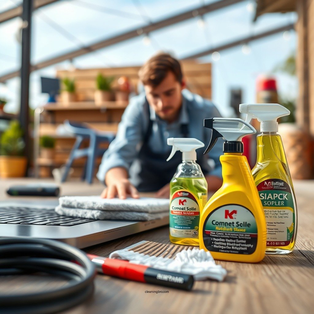 Essential Cleaning Supplies - how to clean stains on composite decking