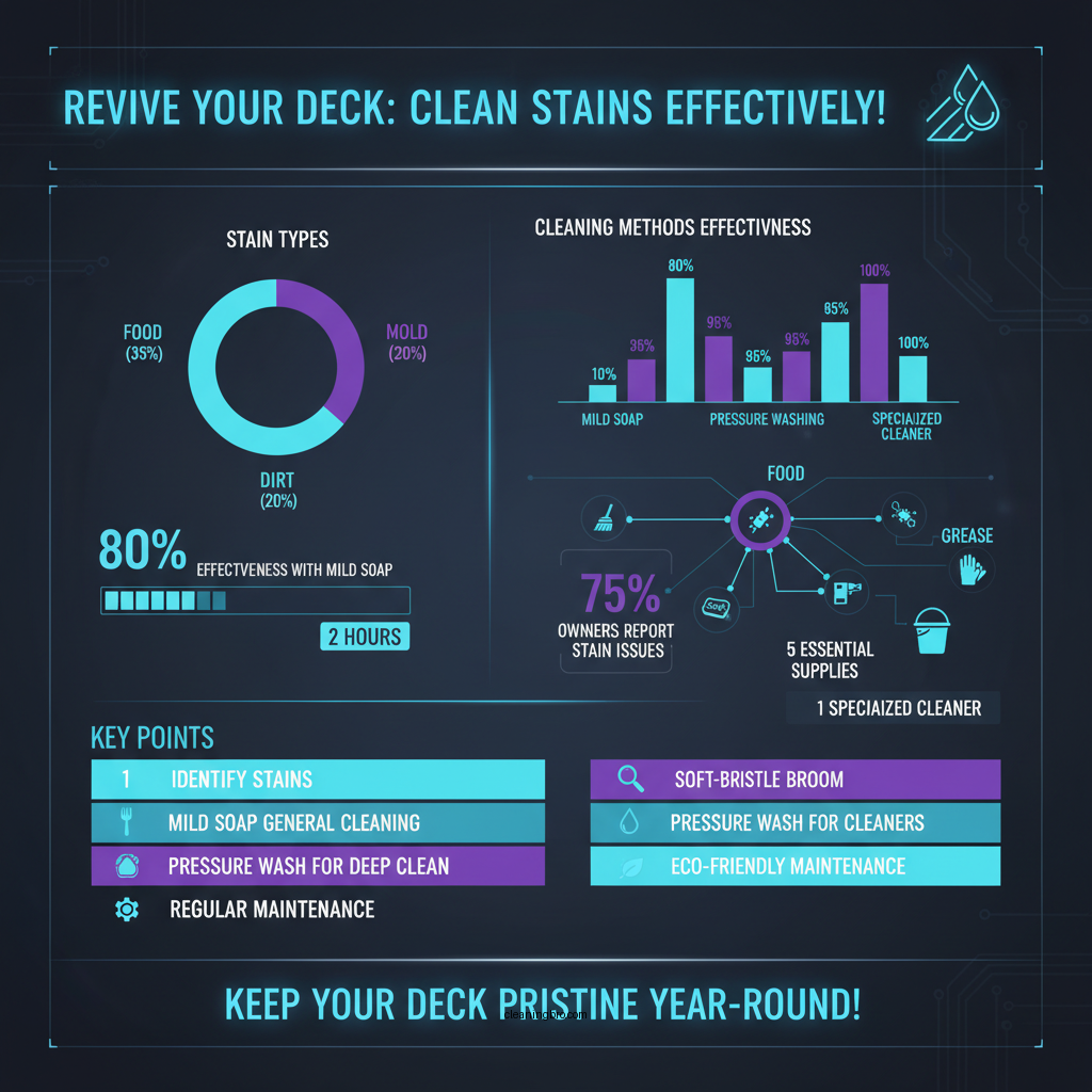 how to clean stains on composite decking - Data Infographic and Statistics